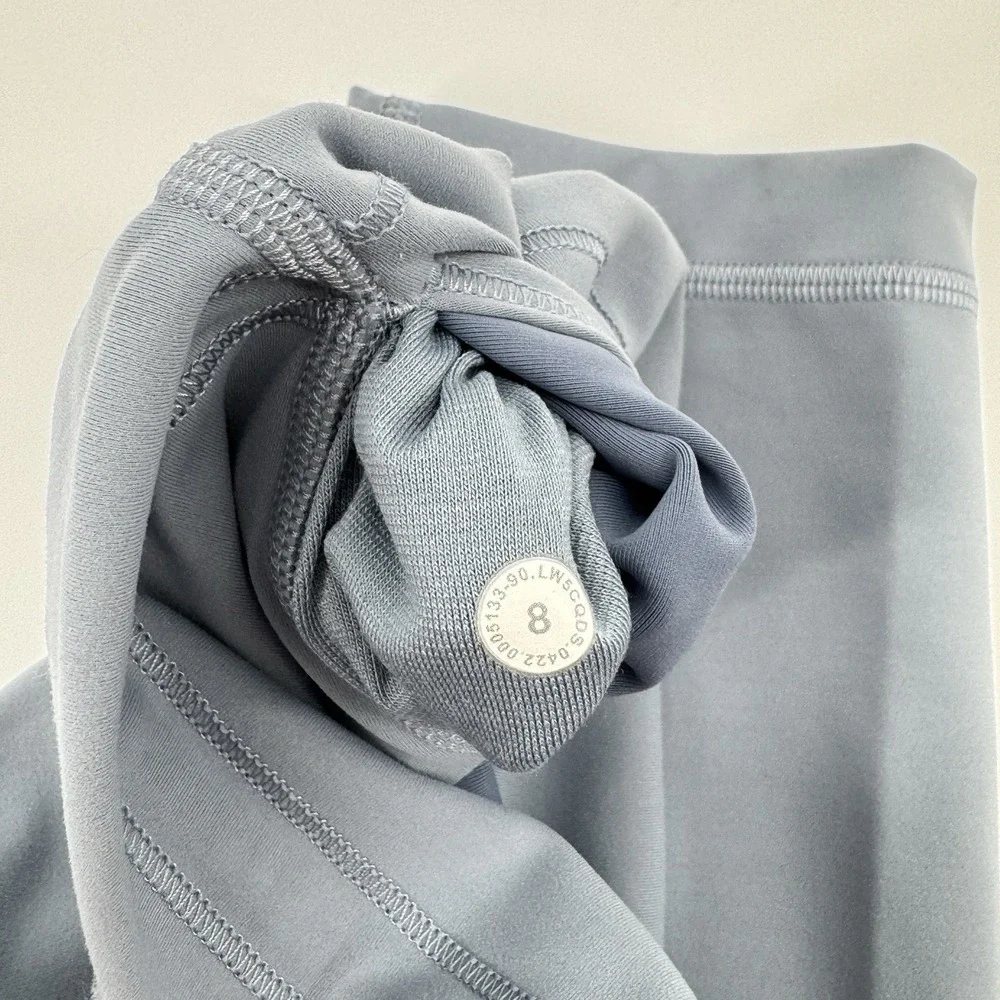 Lululemon Womens Wunder Train High Rise 25 Leggings Size 8 Chambray Blue Everlux